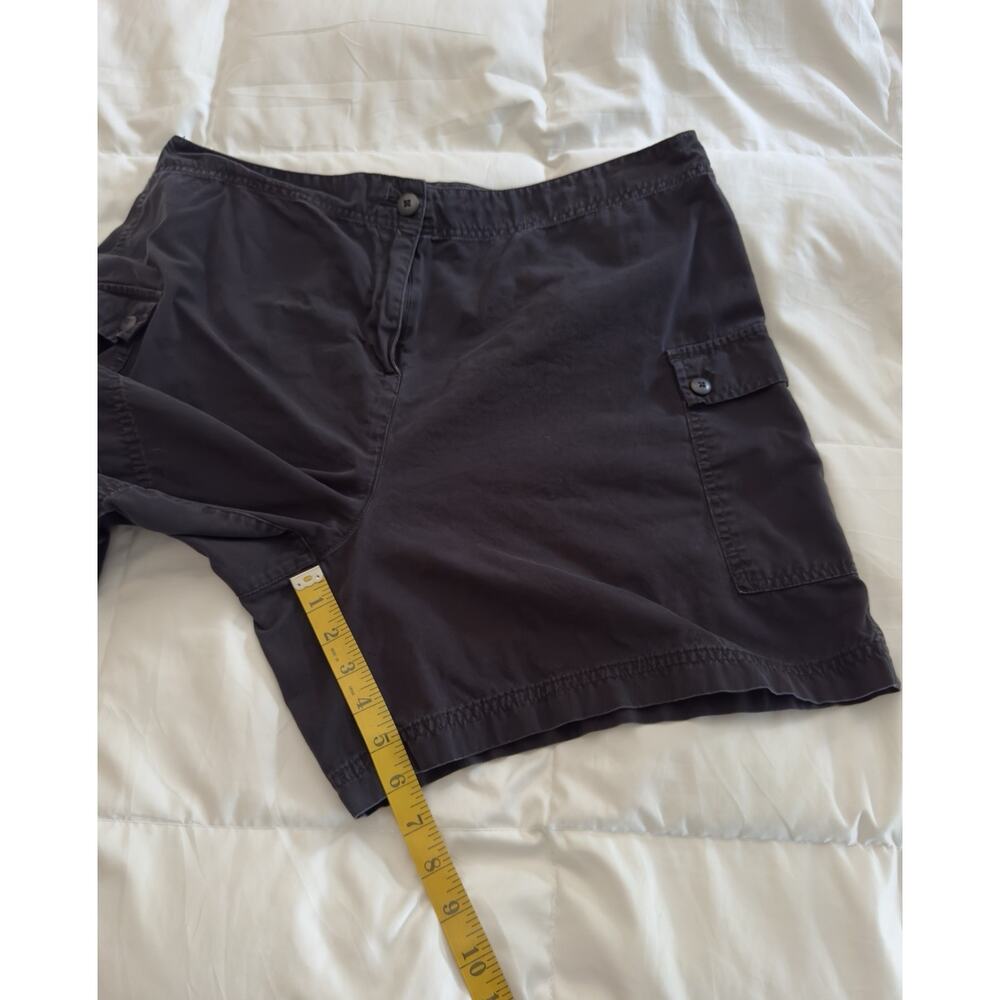 J Jill Black Vintage 100% Cotton Cargo Shorts Size 18 - Picture 7 of 7